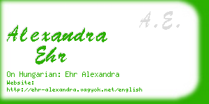 alexandra ehr business card
